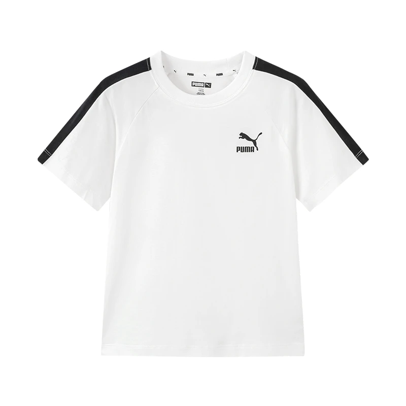 【儿童旗舰】彪马官方正品T7夏季短袖T恤撞色时尚353925117203