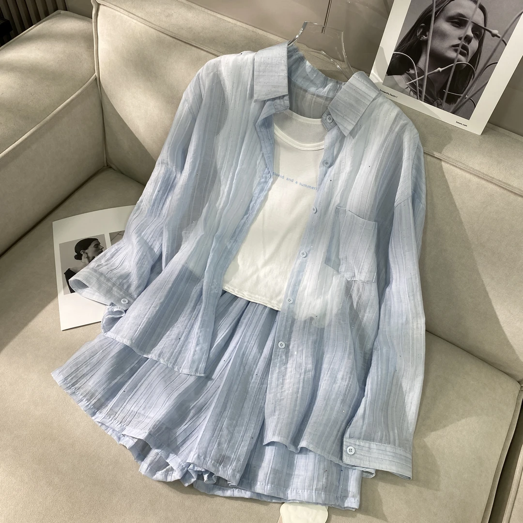 【A49】A-背心衬衫短裤三件套SSY-Z196-890755