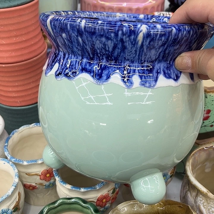 多肉植物陶瓷花盆9.99包邮