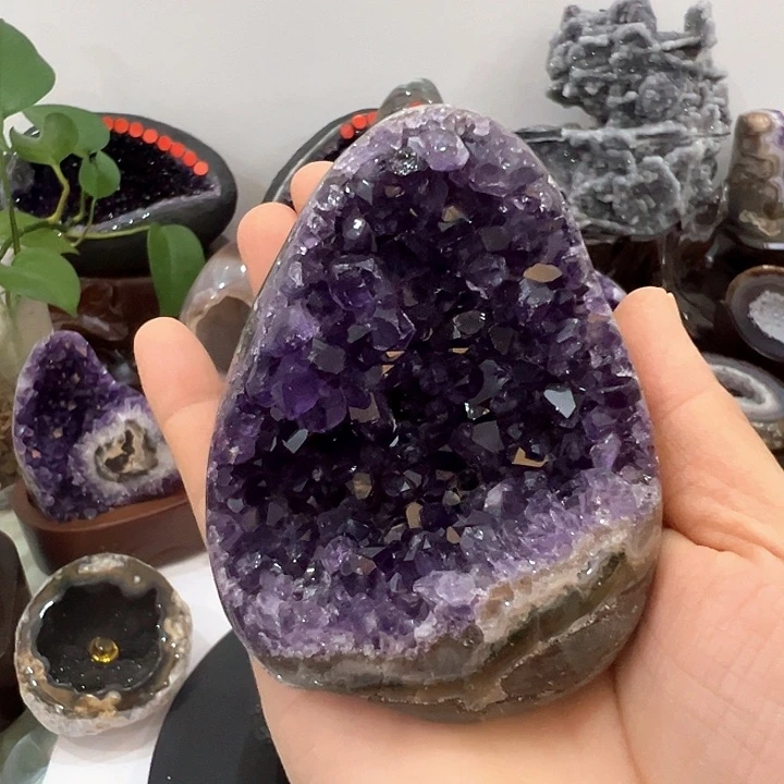 紫晶珠宝半成品未镶嵌