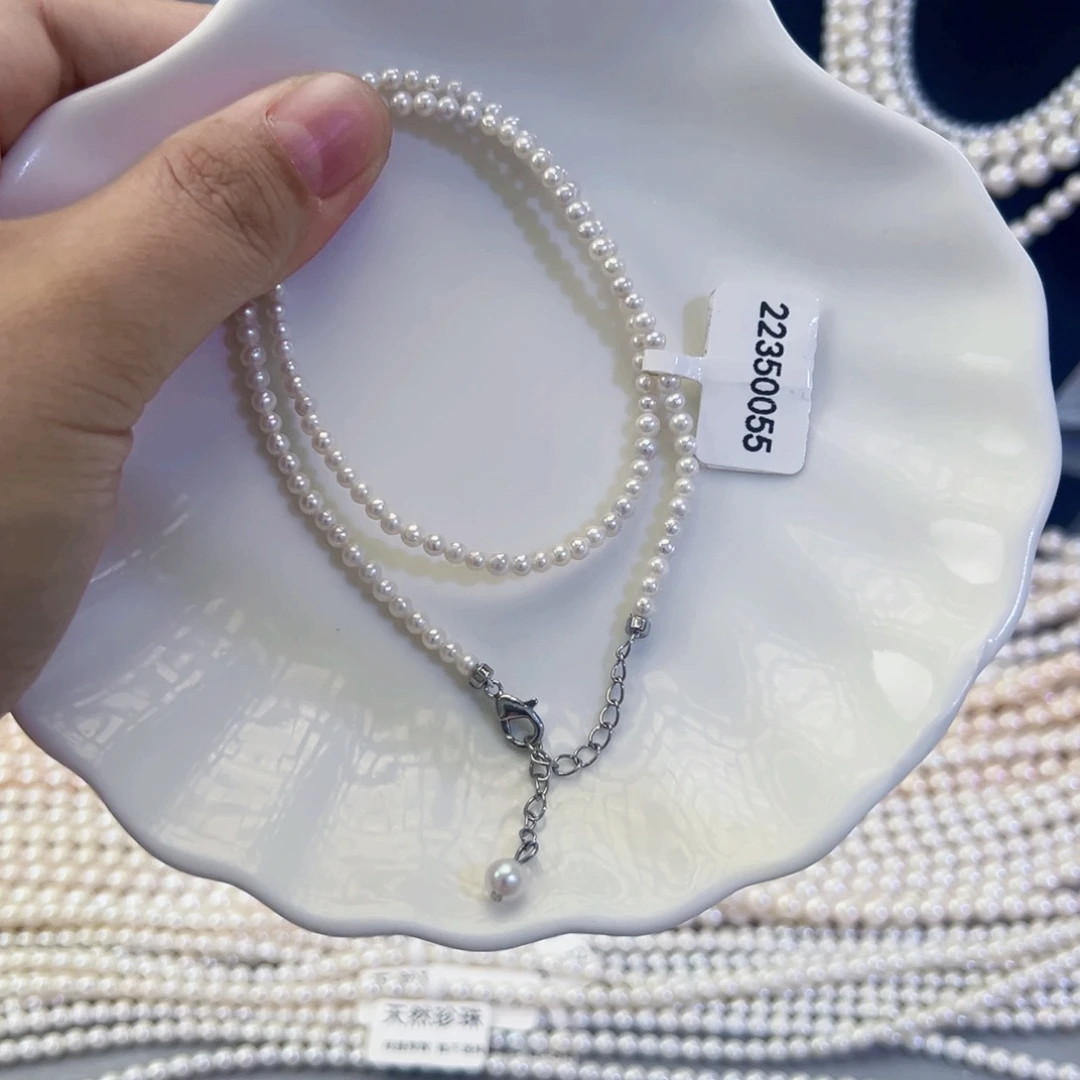 项链手串耳饰吊坠银S925镶嵌淡水珍珠