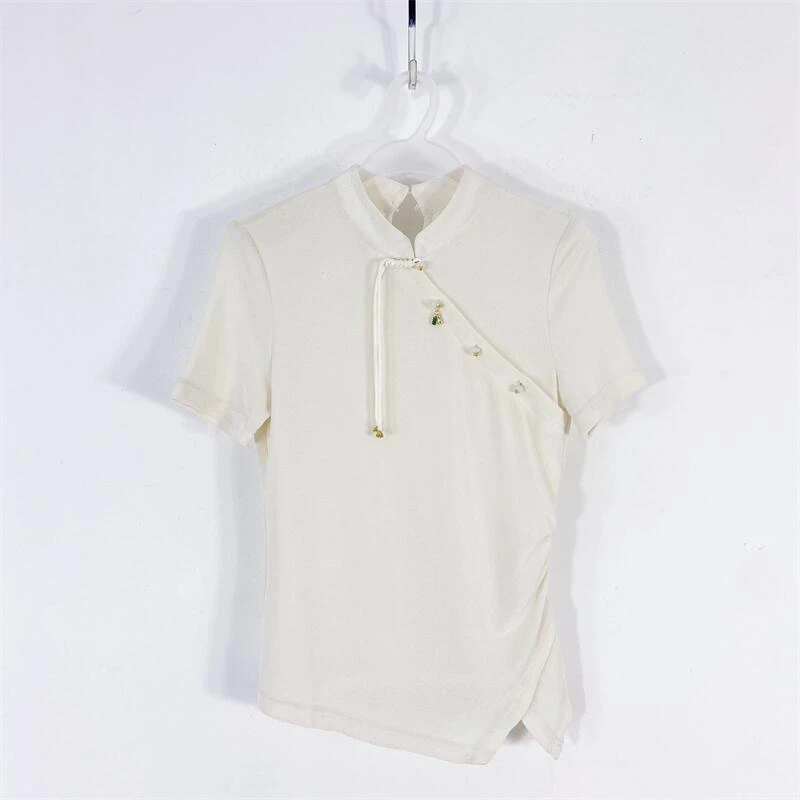 【77衣橱】KS1083精品女装上衣短袖T恤气质轻奢【红人上新】K