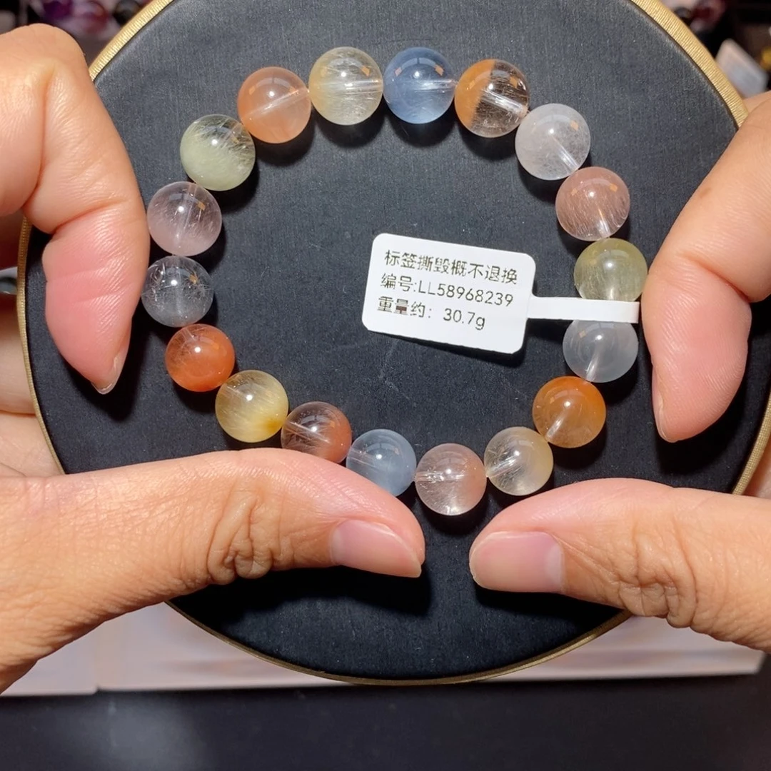 未镶嵌手链水晶兔毛手链10.5