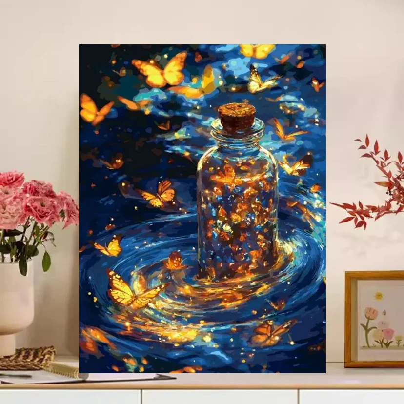 【多色高还原】高品质diy数字油画丙烯手工填充油彩装饰画涂色解压