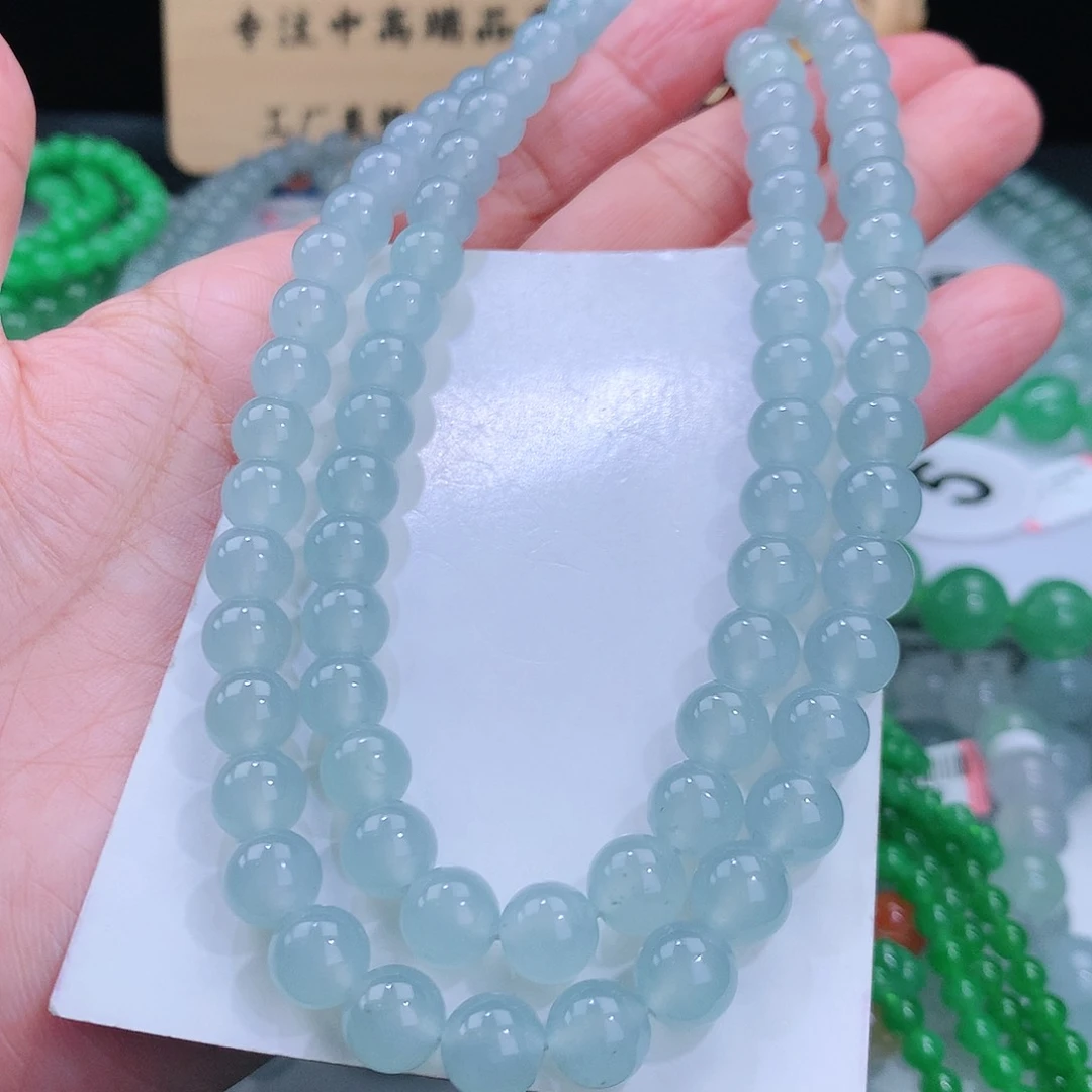 翡翠手链未镶嵌卡8mm