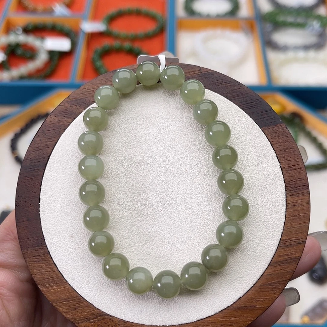 和田玉未镶嵌手串A30卡8