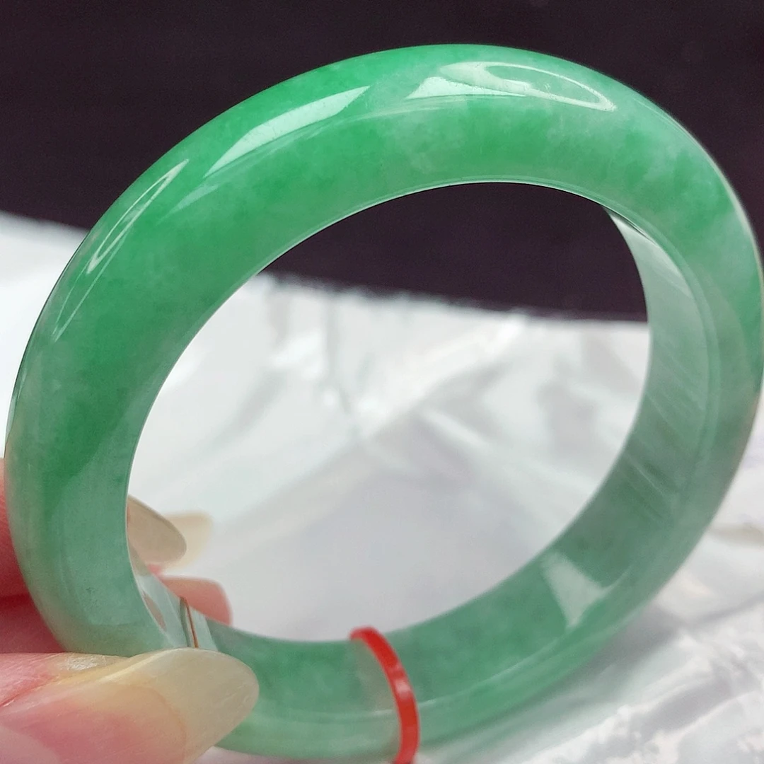 翡翠未镶嵌手镯5455圈179