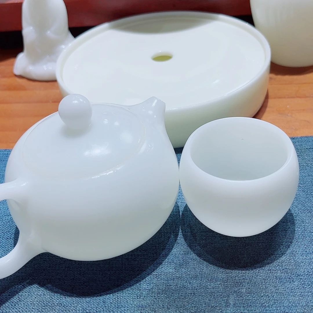 陶瓷素烧璞玉190cc加6个50ccc