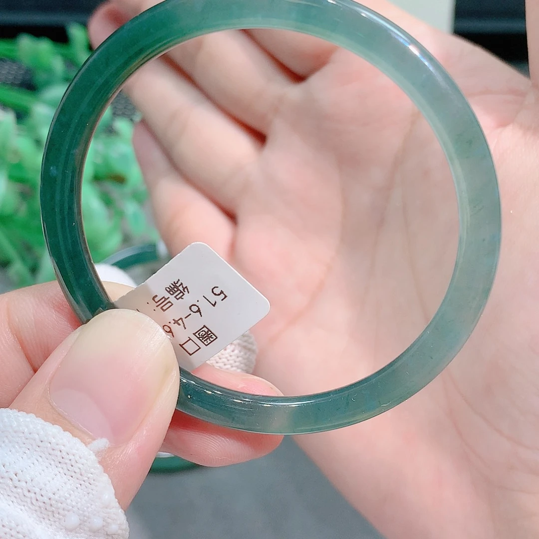 翡翠手镯未镶嵌手镯51圈口