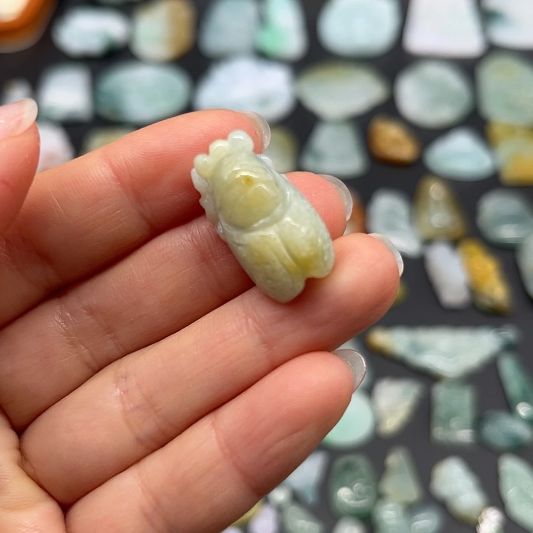 【闪购商品】翡翠颈饰未镶嵌蝉