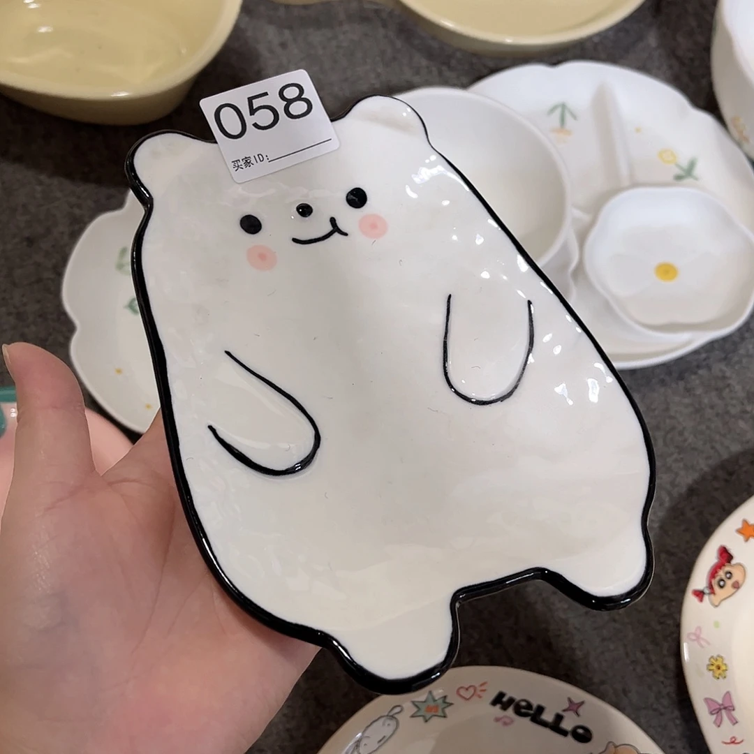 小熊盘子陶瓷餐具系列