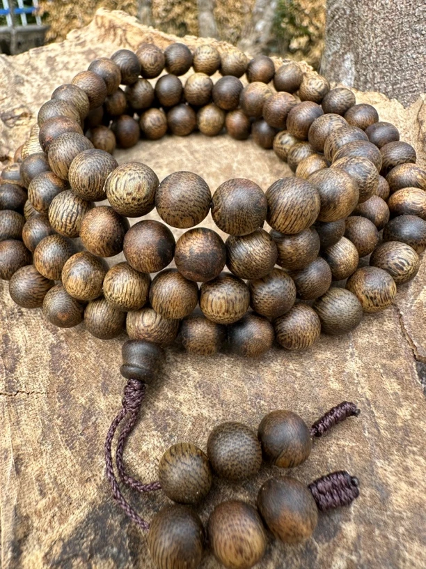 绿棋楠沉香0.8多圈25克108颗99分沉花果香蜜甜凉韵保真保香