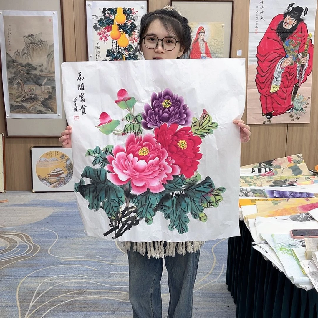 国画00后美女字画福利专场