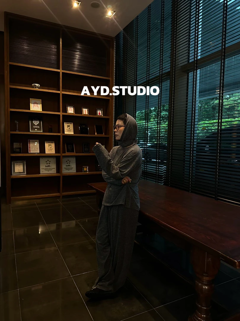 AYD.STUDIO极简风宽松慵懒风长袖上衣#81080