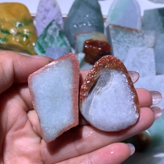 翡翠散珠翡翠边角料