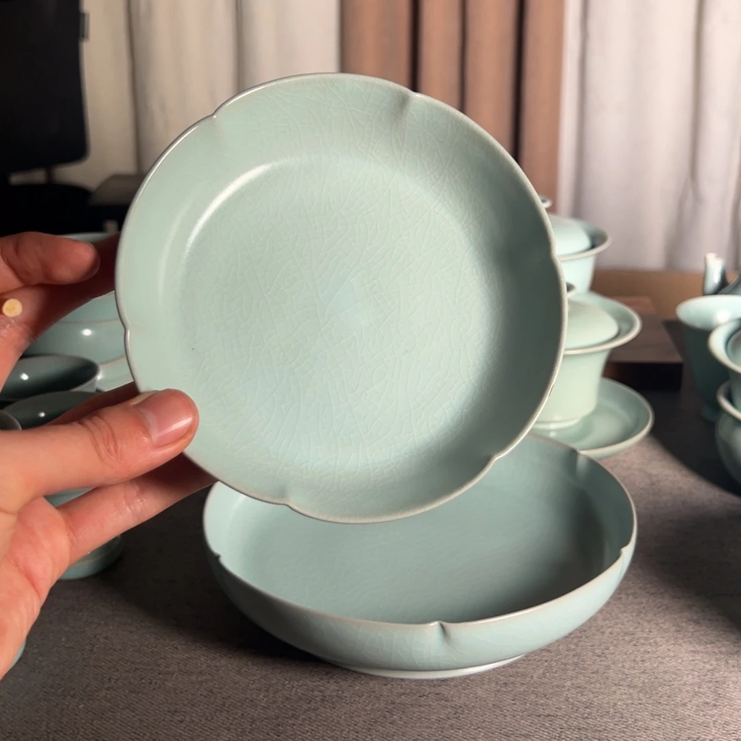 M***s瓷片王学良老师仿古釉粉青