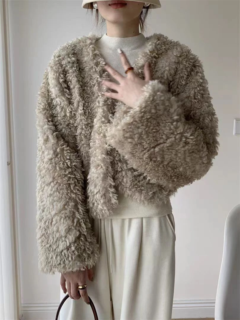 68168-1-DQ奶茶色短款外套(85-135)