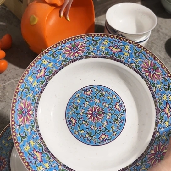 碗8寸深盘一个陶瓷陶瓷