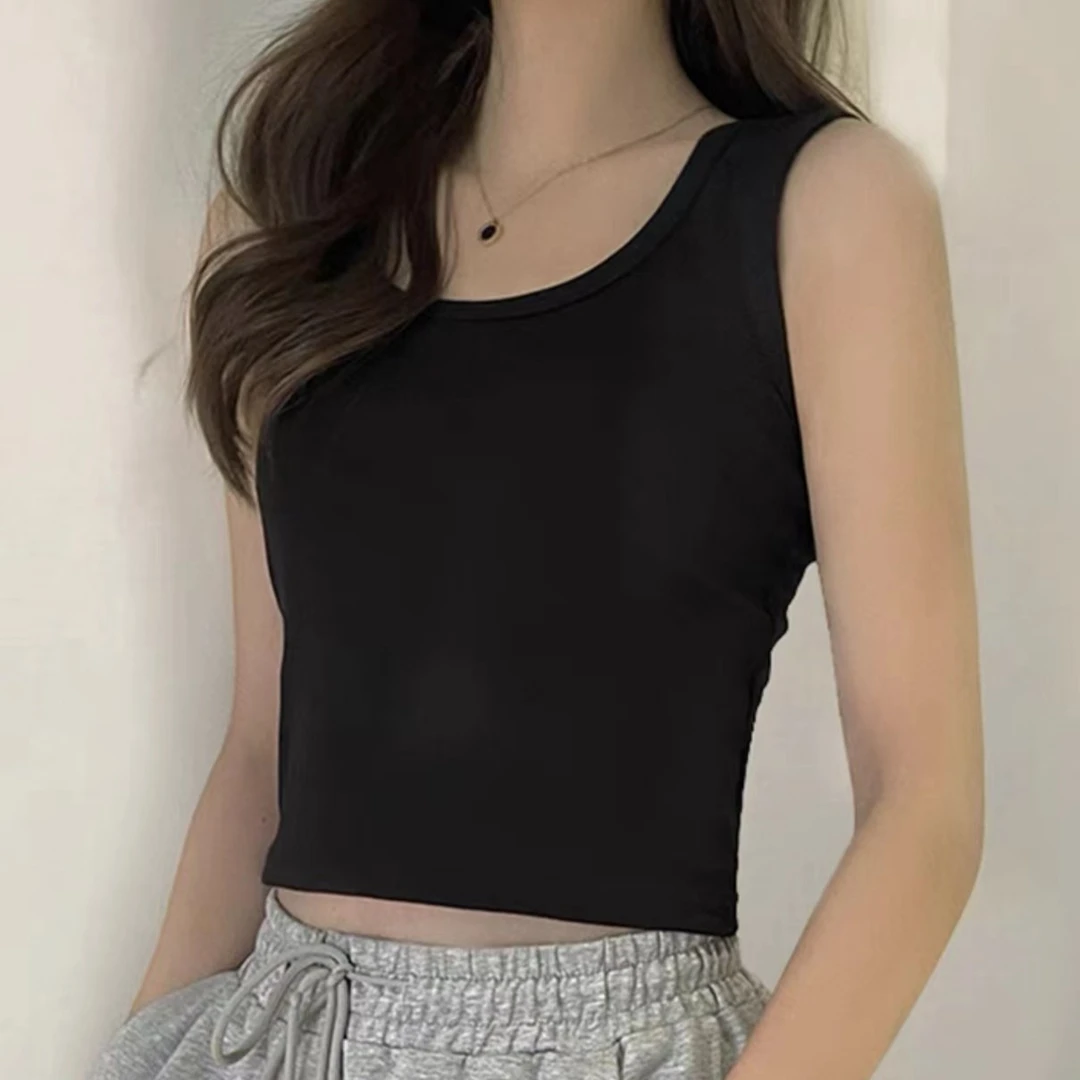 【婷婷】打底吊带纯欲风黑色网红百搭背心