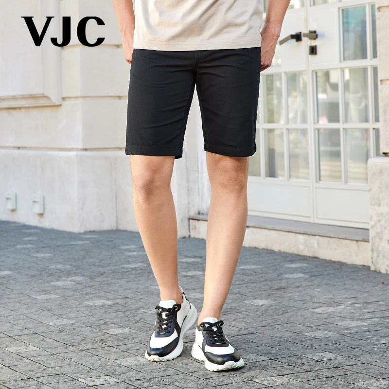 VJC/威杰思2025春夏新款男装时尚潮酷百搭五分短裤休闲B24BO1405