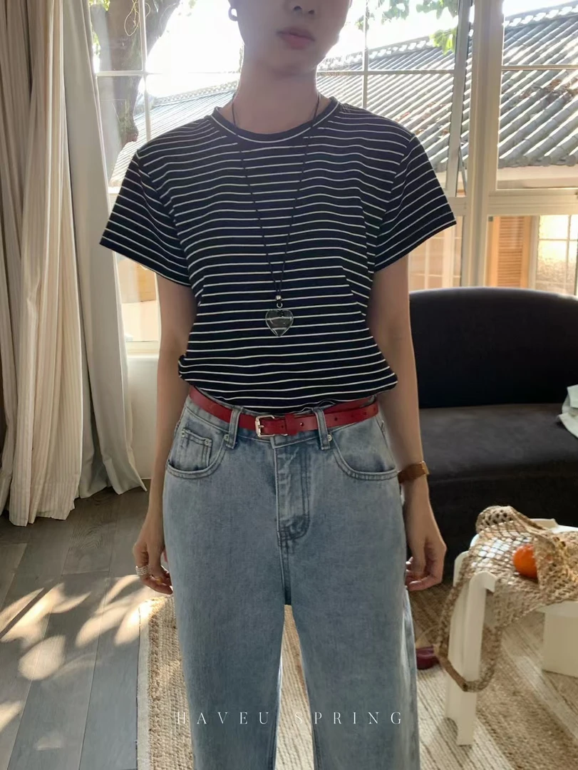 Have u经典小飞袖T恤