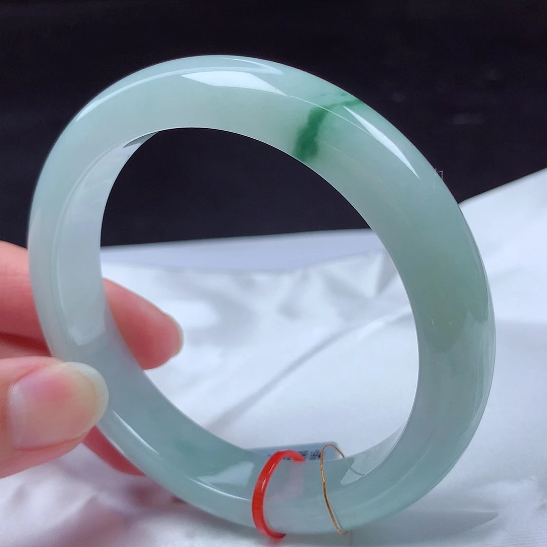 翡翠未镶嵌手镯61圈m114052