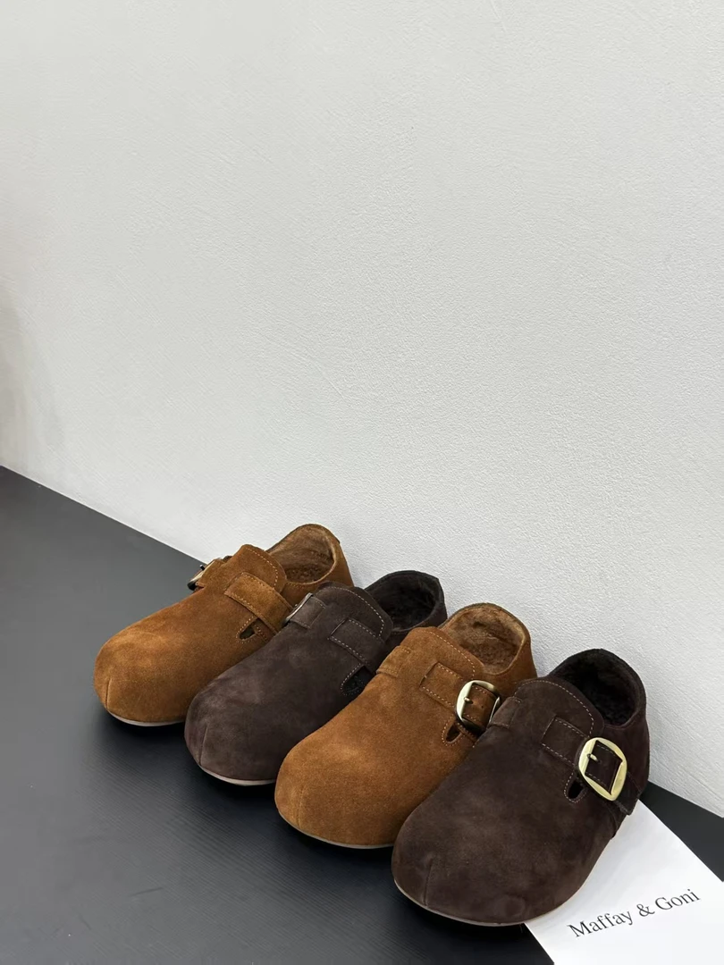 保暖平跟罗马元素内增高时尚软底勃肯鞋 1002