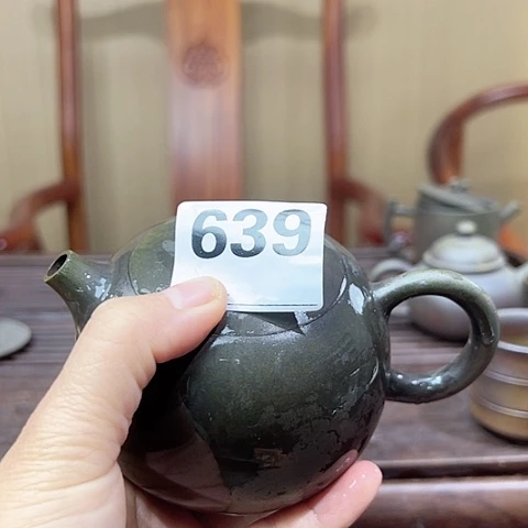 自***我戬谷龙窑坭兴陶柴烧茶壶639