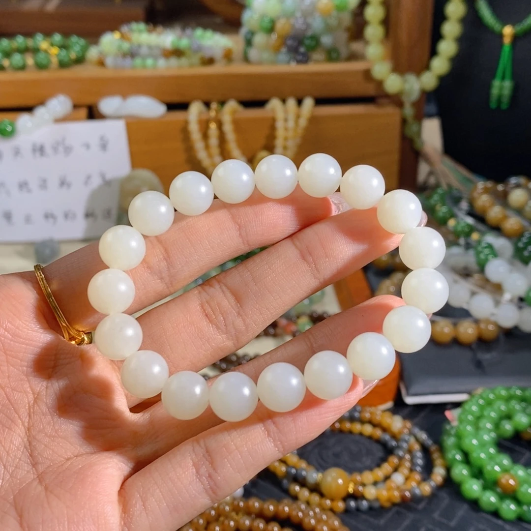 和田玉未镶嵌手链