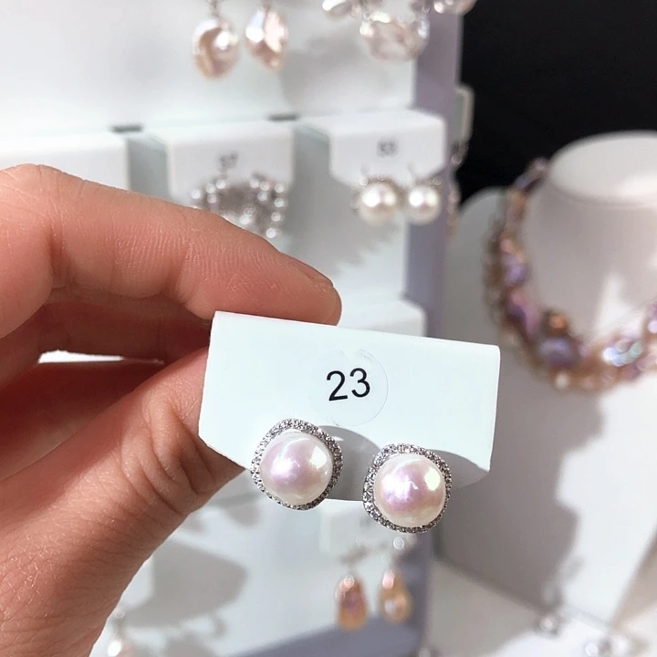 淡水珍珠项链银S925镶嵌小**?