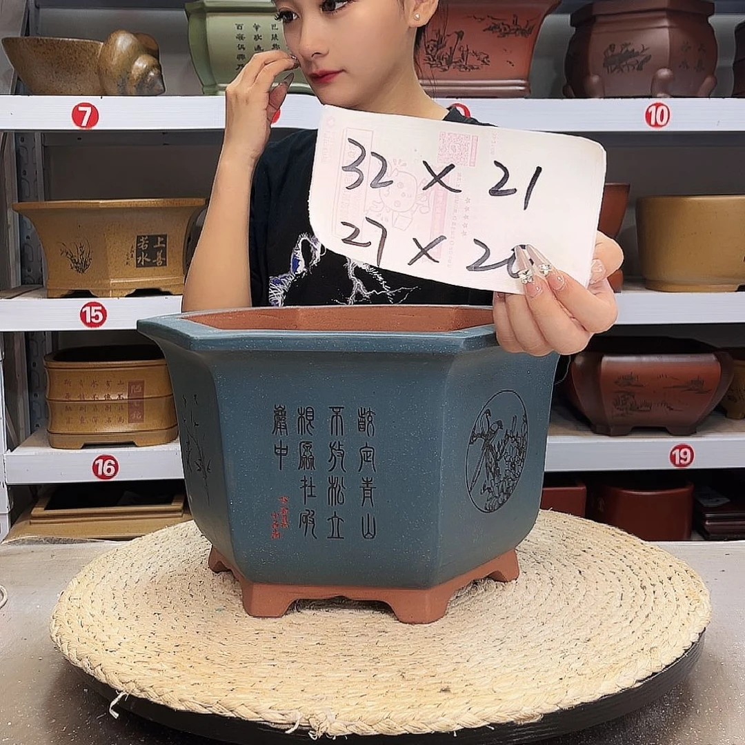 紫砂花盆紫砂花盆