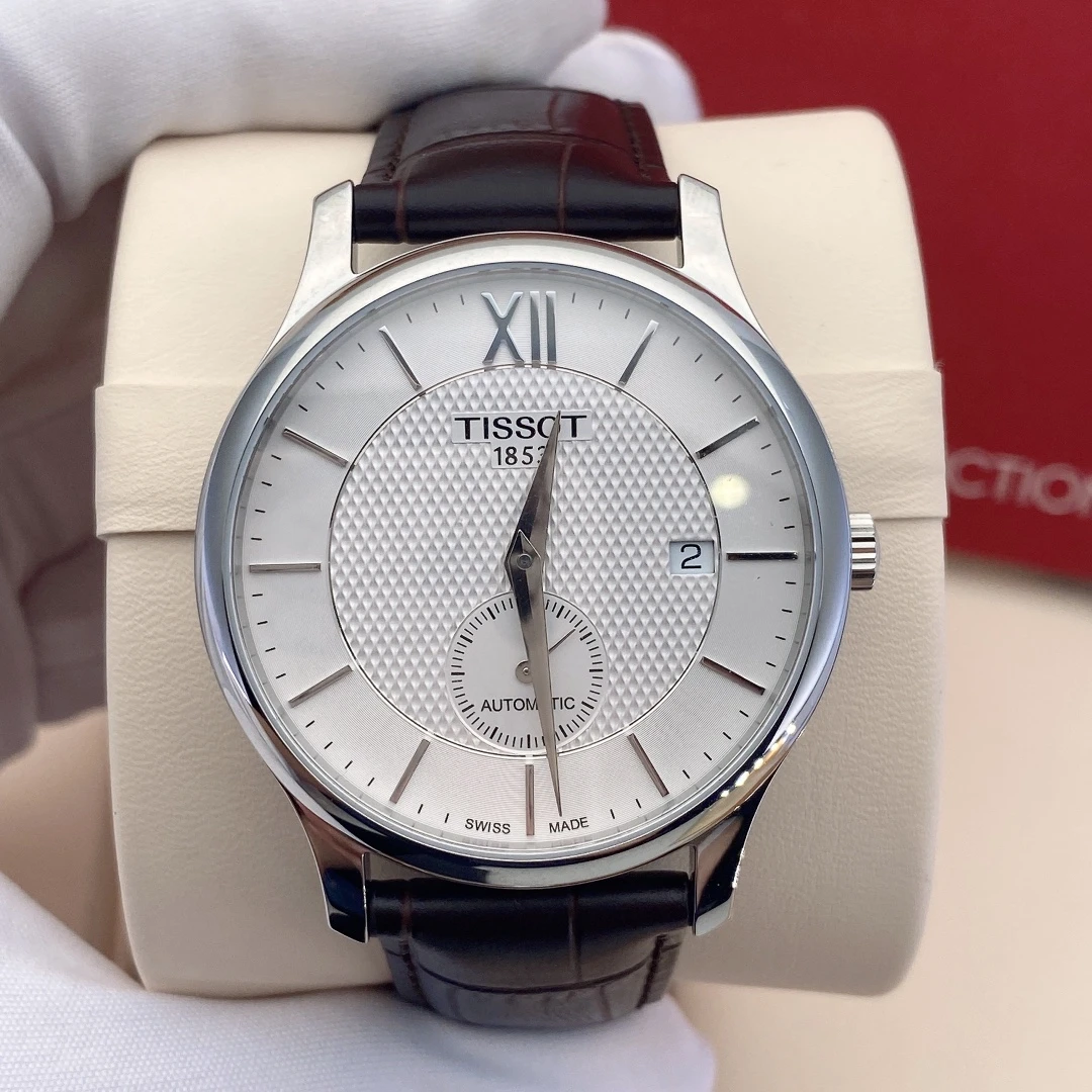 全新未使用 Tissot/天梭 俊雅系列自动机械男士手表时尚百搭腕表