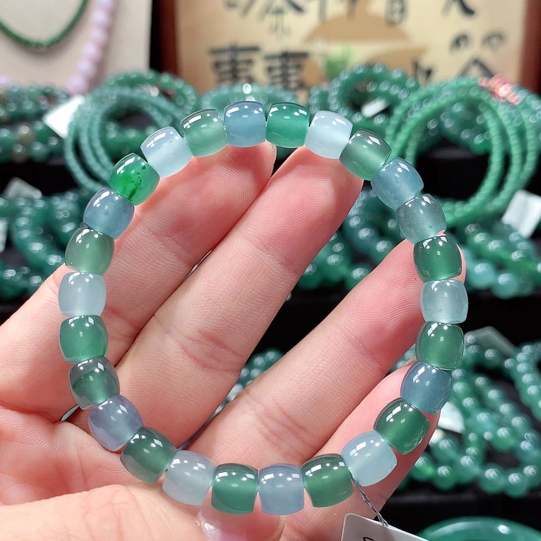 翡翠未镶嵌手链卡8