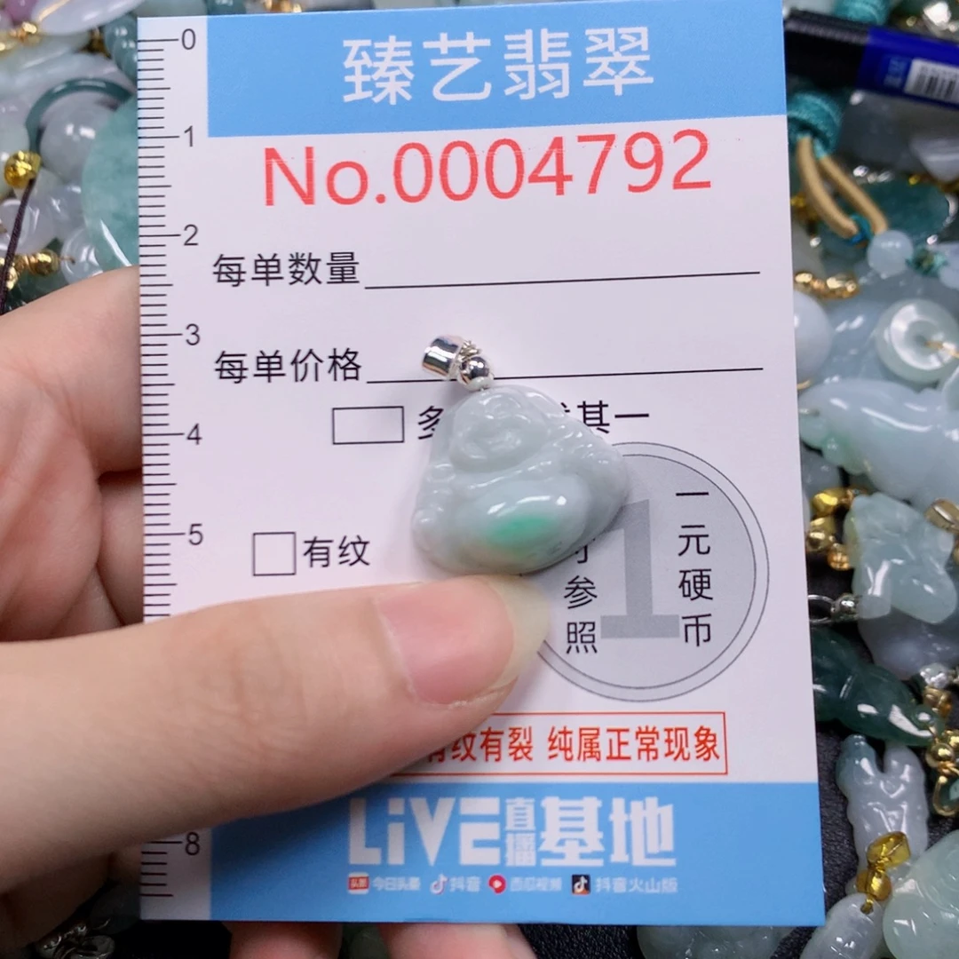 翡翠未镶嵌吊坠(不含链)