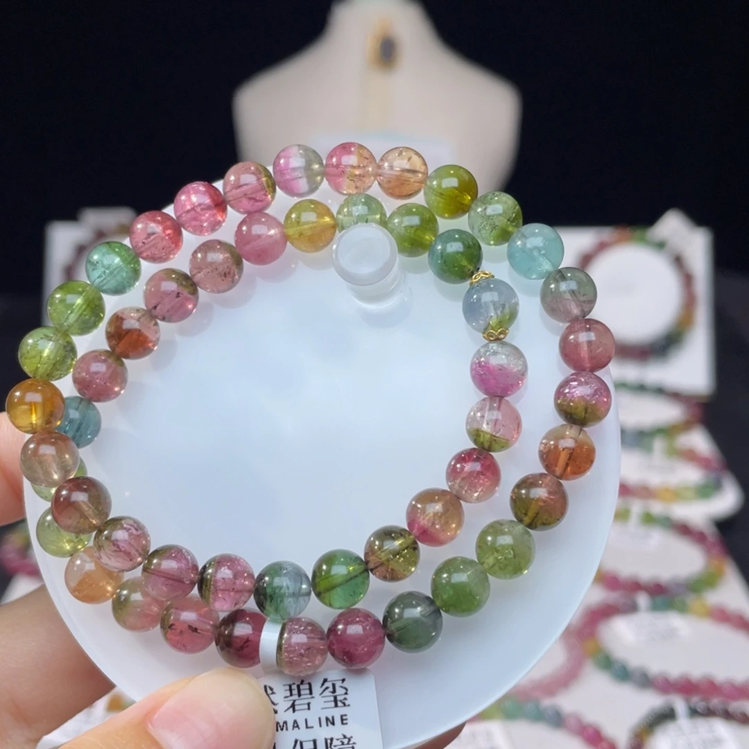 未镶嵌手串碧玺7.2mm±