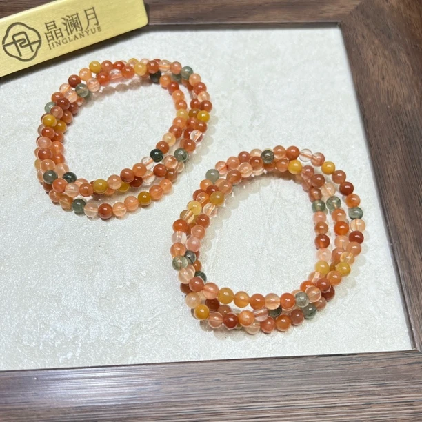 【晶澜月】Y058天然水晶 福禄寿多宝多圈手串 多样性发其一