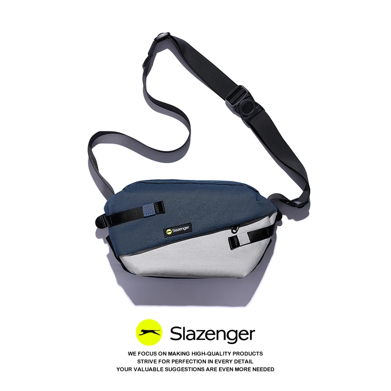 Slazenger/史莱辛格机能男士斜挎单肩包潮牌休闲腰包男女挎包升级