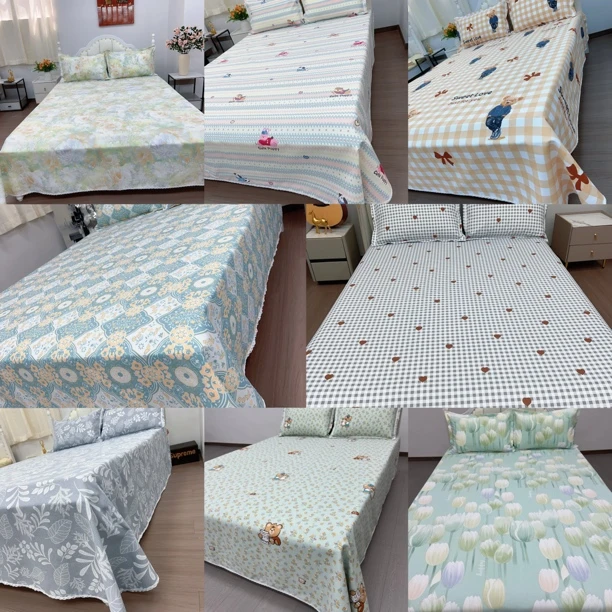 老粗布花边枕套【48x74cm】加厚舒适柔软透气