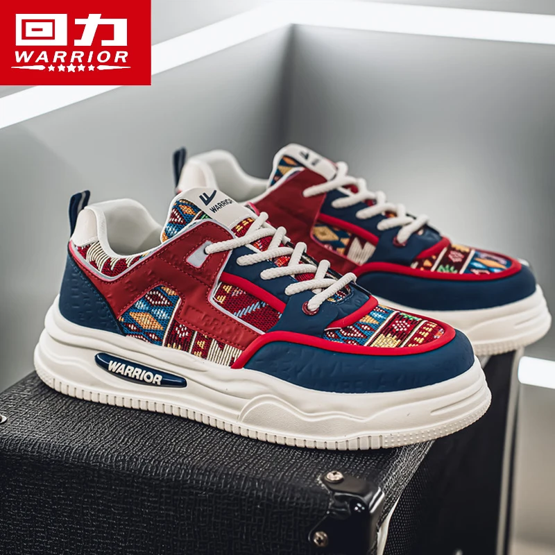 回力红色男鞋2025夏季新款网红爆款板鞋运动休闲鞋厚底帆布小白鞋