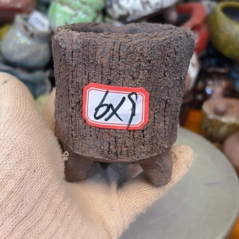 粗陶花盆手工花盆