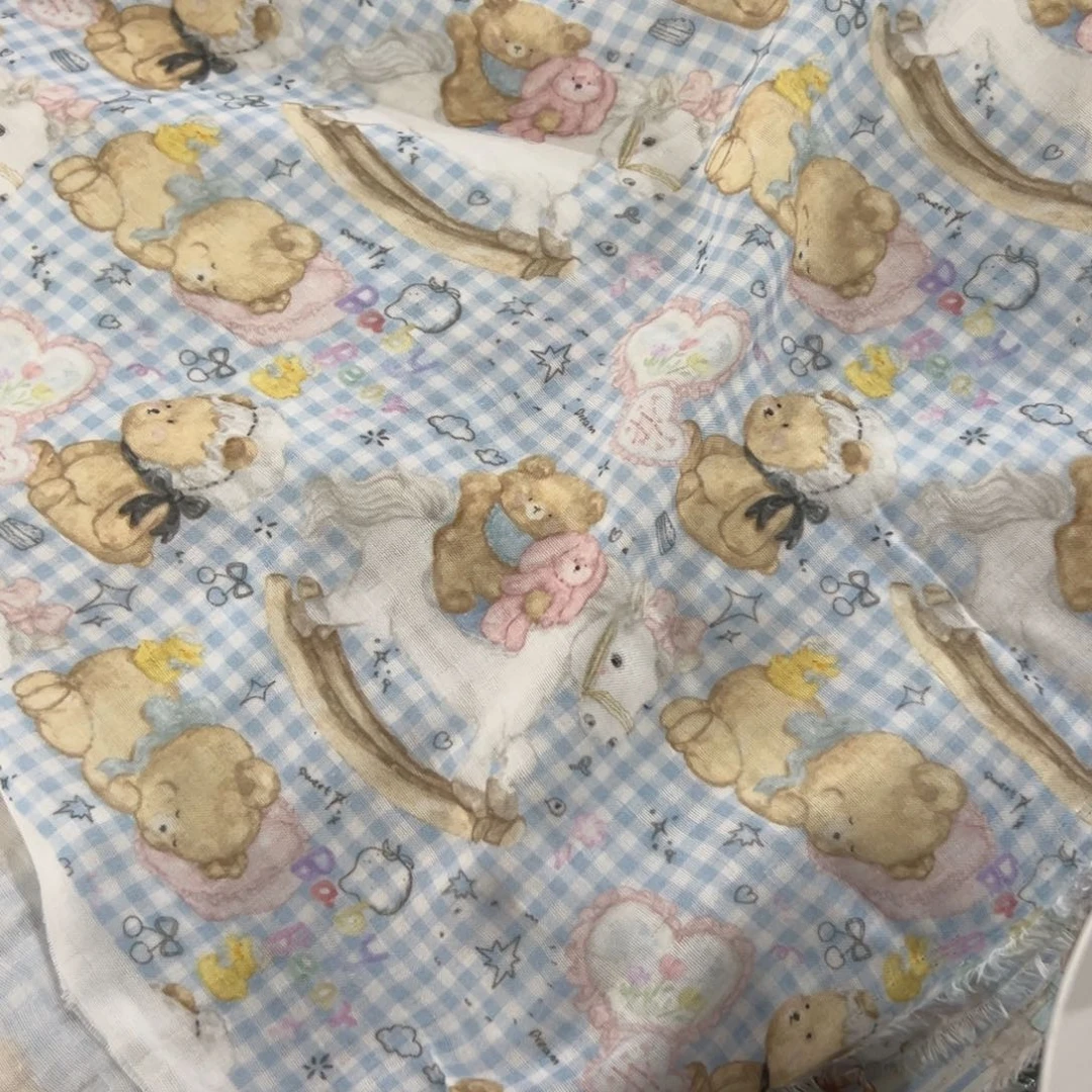 棉一米价超柔软纯棉双层纱1.4米宽果子E