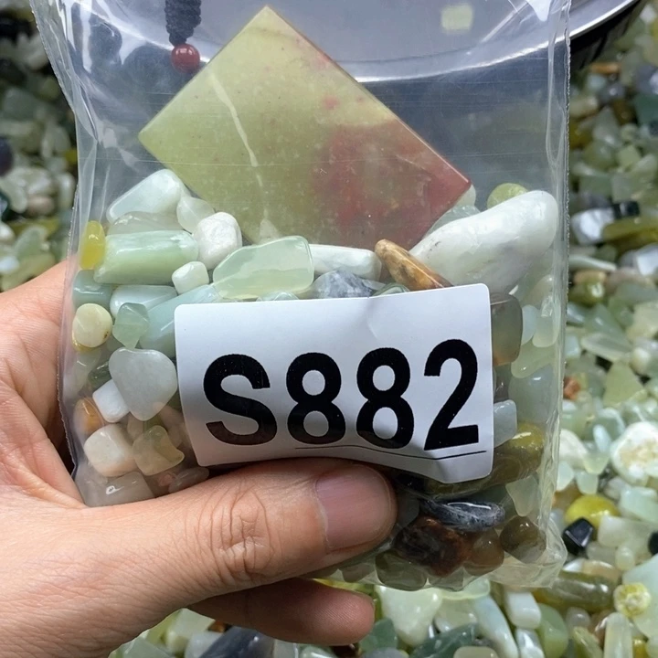 蛇纹石玉未镶嵌鱼缸石