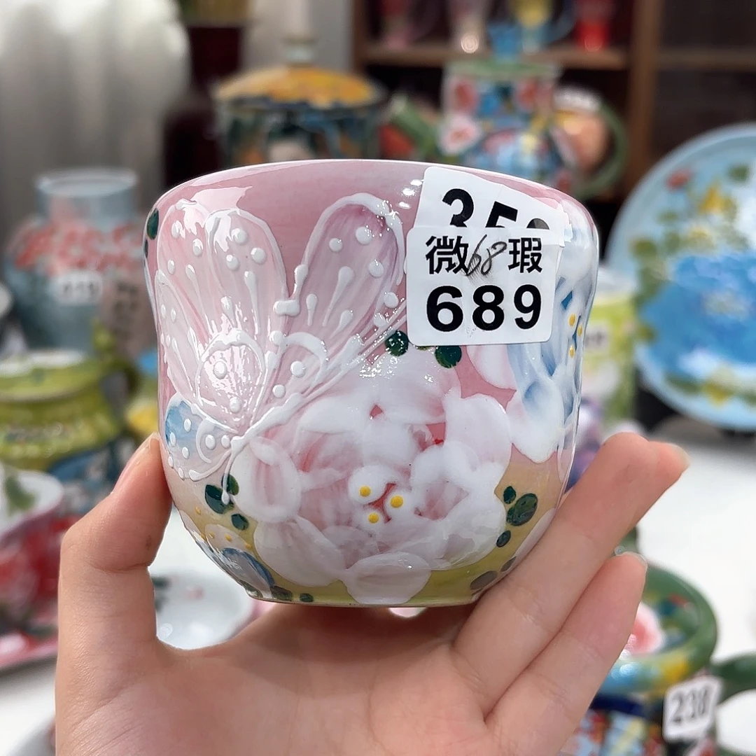 景德镇手绘高温釉下彩陶瓷茶具