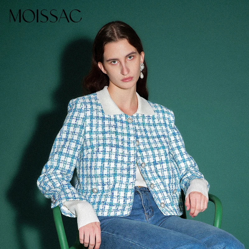 【KK专属】MOISSAC/摩萨克 春polo领修身百搭紧身打底MWDC31002