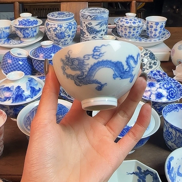 柴窑名窑口 双龙戏珠主人杯福利