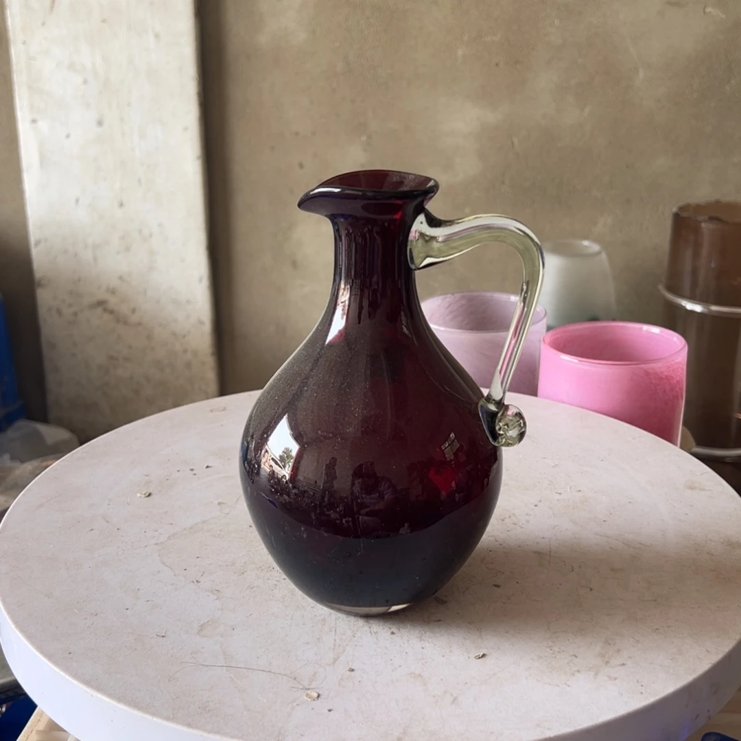 弘扬琉璃花器微瑕高度19