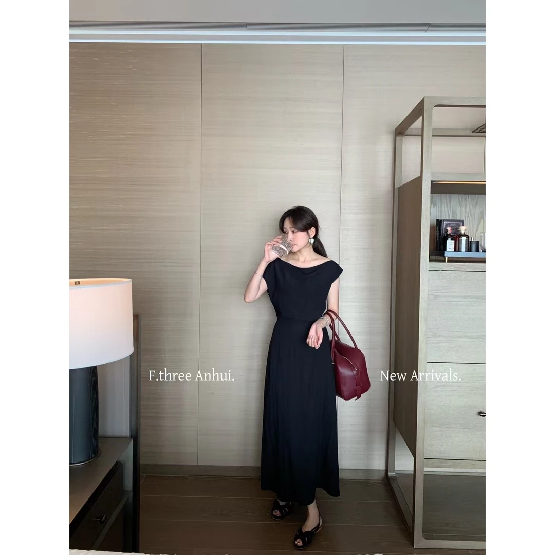 16098#【全员自留！】韩系超气质垂感百搭显瘦收腰连衣裙