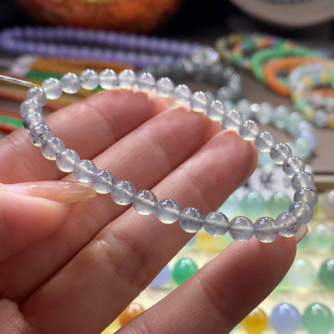 颈饰未镶嵌翡翠黑冰满天星卡5