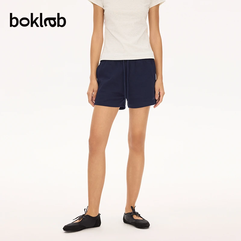 BOKLAB2025新品运动短裤女宽松跑步健身瑜伽休闲三分裤子卫裤百搭