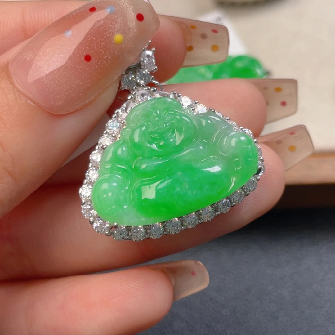 翡翠银S925镶嵌颈饰n n n k